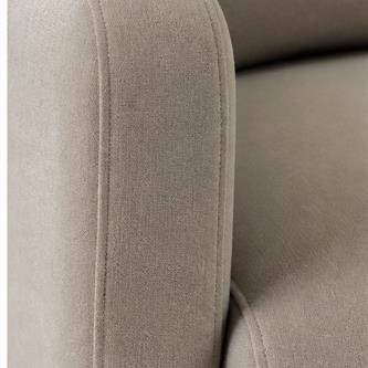 Modern Curved Upholstered Accent Chair, Single Seat – LG-5001