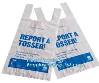 sac en plastique biodégradable et compostable de la fécule de maïs 100% de petit pain, fournisseur de sac de McDonalds, poubelle biodégradable environnementale L