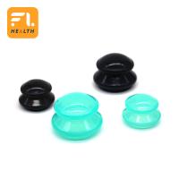 O copo da sução da massagem do corpo do vácuo do silicone reforça o metabolismo 1-4Pcs