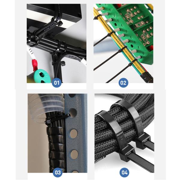 1.2mm Self Locking Nylon Cable Zip Tie 5X300 3X200 1.8mm 3.6mm