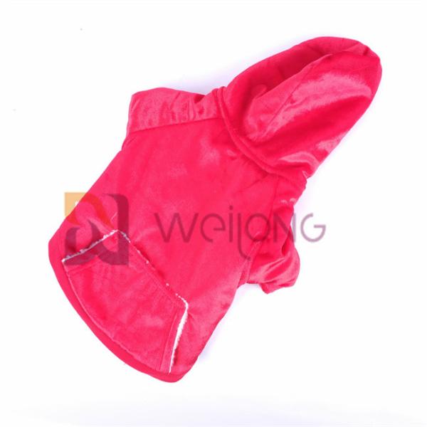 Autumn Shiny Velour Pet Hoodie Soft And Warm BSCI christmas dog jacket Coat