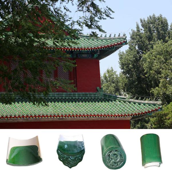Celadon Oriental telhados resistentes ao congelamento e degelo SGS artesanal