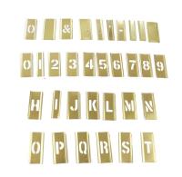 O bloqueio de bronze amarelo exterior da fábrica escreve a altura de caráter 1.5inch