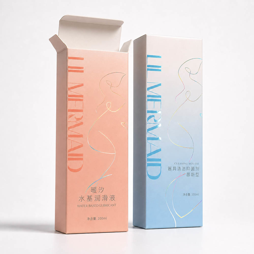 Gradient Color Printed Custom Folding Cartons Skincare Tube Packaging Boxes