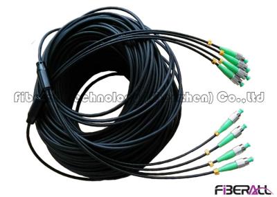 Indoor Armoured Single Mode Fiber Patch Cord 4 Cores With FC APC Optical Connector