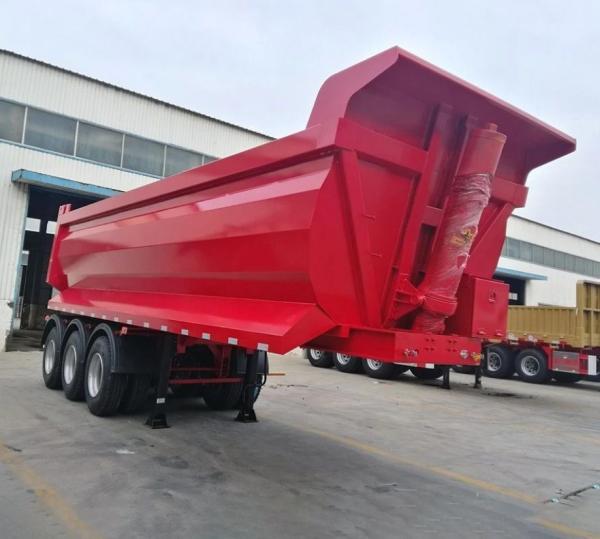 Customized 3 Axles 80 Tons Heavy Duty Dump Trailer Hydraulic Tipping Tipper Semi Trailer