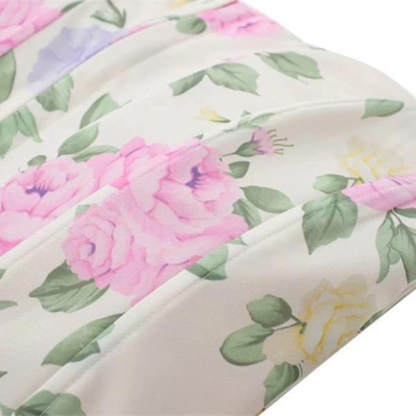 Верхние части танка сексуальных дам полиэстера лифа печати коротких без бретелек безрукавные