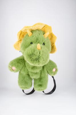 OEM ODM Plush Backpack Dinosaur Image With Adjustable Shoulder Strap