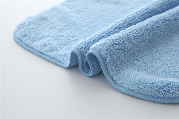 Light blue color microfiber microfibre car cleaning detailing towels/cloth