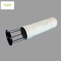 Sacos de filtro acrílicos de alta temperatura de 550GSM Baghouse brancos