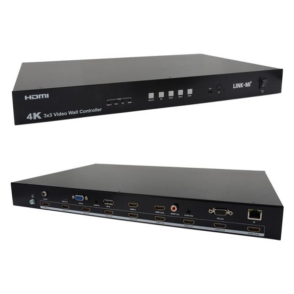 Ultra HD 4K Video Wall Controller HDMI DP 3x3 Video Wall Processor VGA USB Type-C