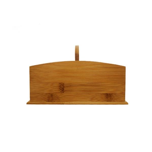Tamanho personalizado aceito Banbu Desktop Organizer Station Box Storage Holder com alça