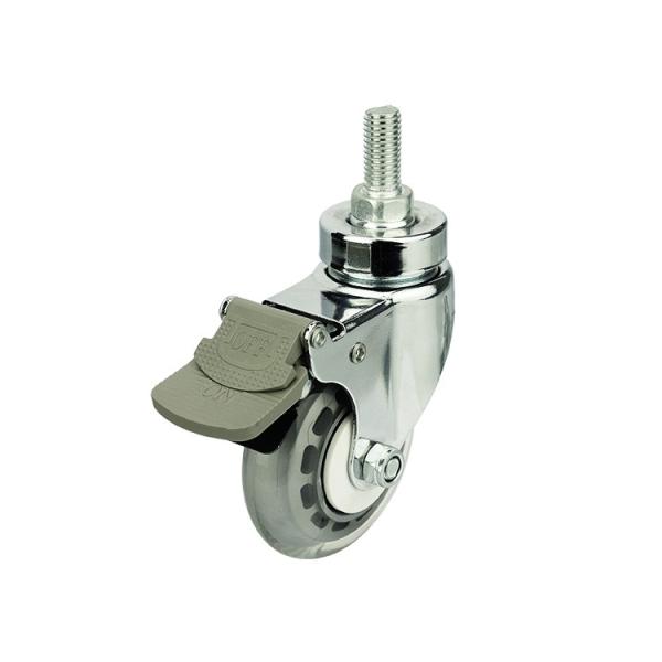 Plate Medical Casters with Loaded Capacity of 275lbs and Nylon Bracket Material