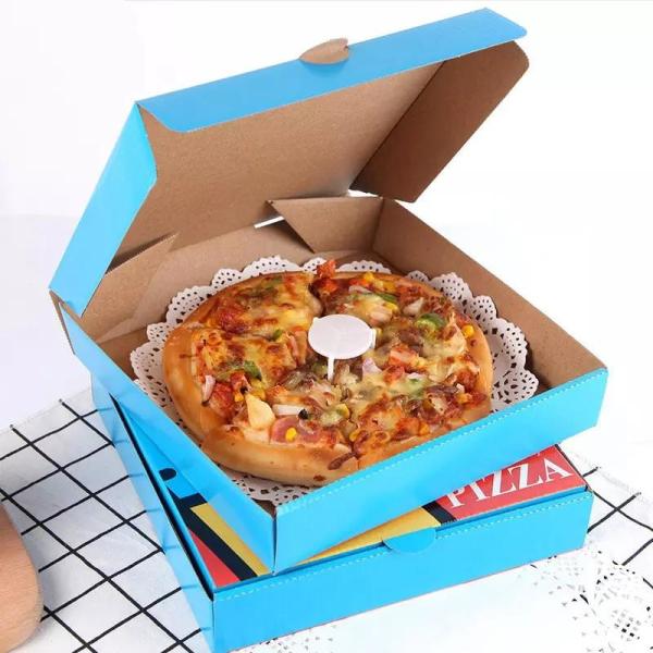 CMYK Corrugated Packaging Box 12 Inch  Cardboard Reusable Pizza Box