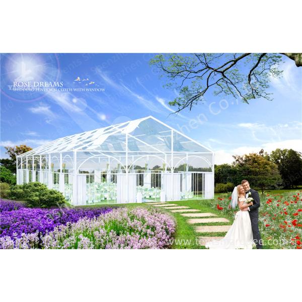Glassland Romantic Transparent Clear Top Tent Wedding , clear party tent