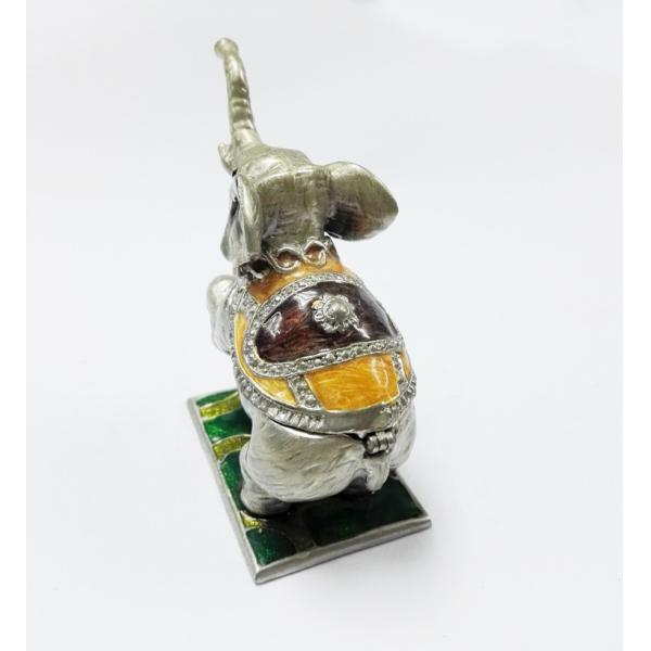 jewelry pewter box elephant jewelry box wholesale luxury gold plating elephant jewelry box
