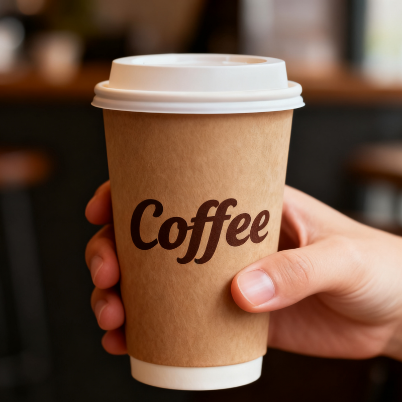 Eco-friendly water-based coating coffee paper cup custom printing logo hot coffee paper cup