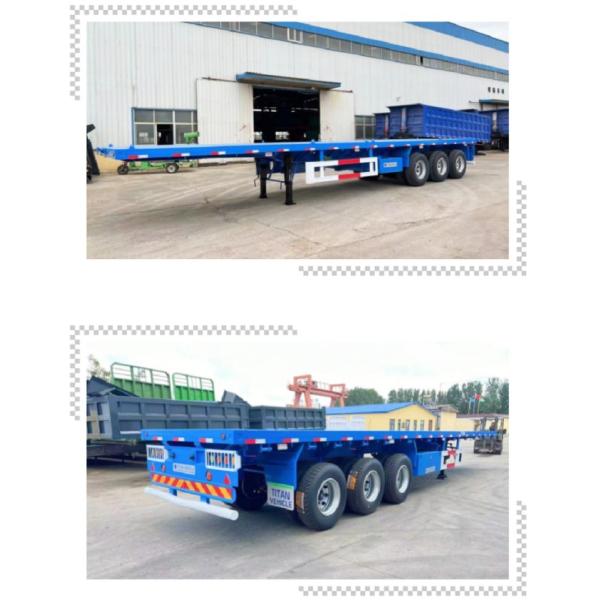 TITAN 3 Axle Semi Trailer Flat Bed Semi Trailer for Sale