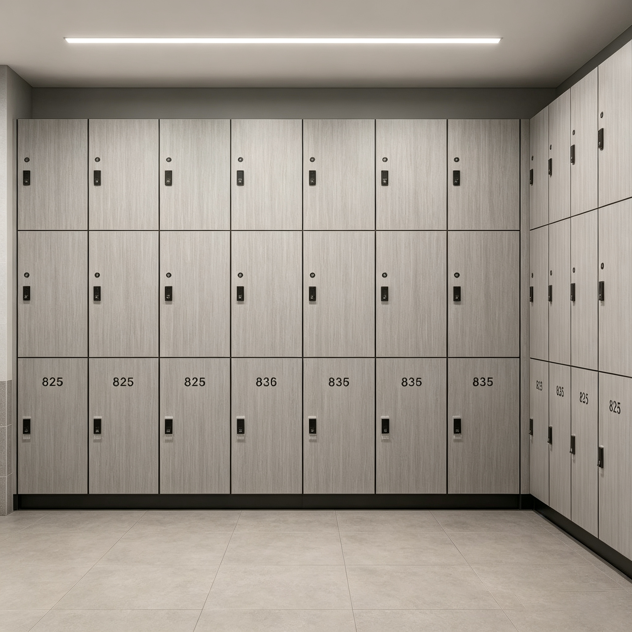 Commercial HPL Lockers Moisture & Impact Resistant Toilet & Gym Lockers
