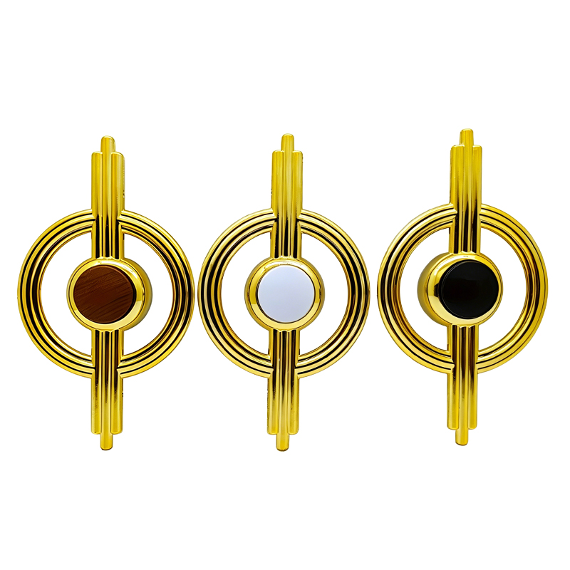 New Glossy Hollow-out Plastic Furniture Decorative Buttons Shaped Like Golden Ringed Planets Minimalist Sofa Ornament Buckles