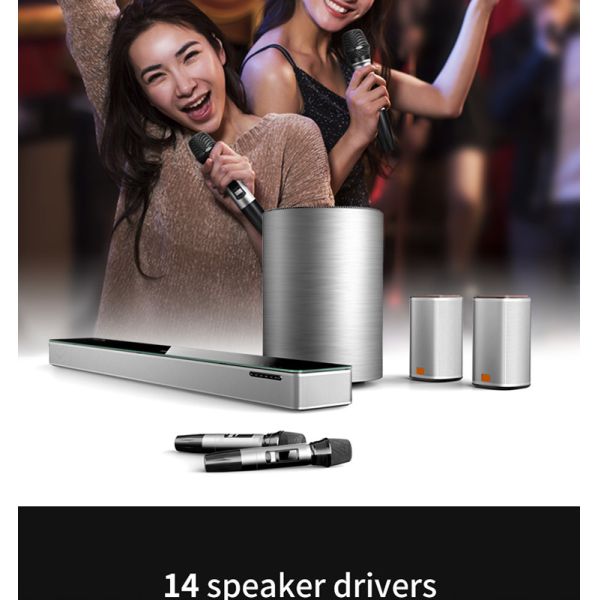 Home Theater System 3D Surround Sound Bar Wooden With Dolby Digital Amplifier