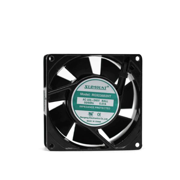 Free Standing 16W 92x92x38mm Silent Axial Fan With Seven Leaves