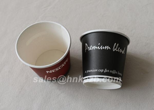 265ml PLA Biodegradable Compostable Paper Cups / insulated paper coffee cups