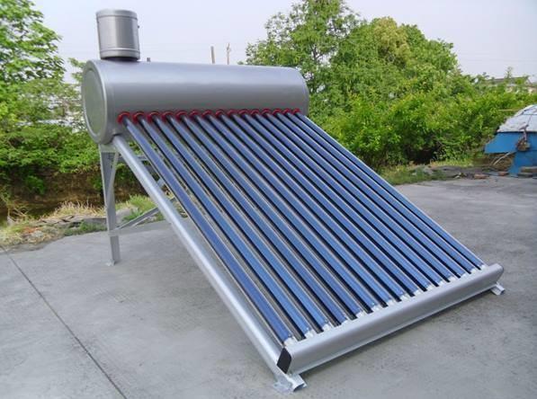 Bracket de aço de cor cinzenta 47X1500mm Mini tubo de vácuo aquecedor de água solar sem pressão