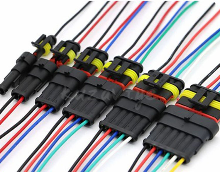 AMP Waterproof Copper Core Automotive Connector Plug Male Female Wiring Harness