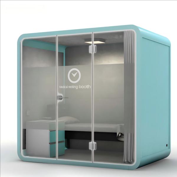 Cápsula para dormir médica, cabina insonorizada y personalizada para dormir en hospitales