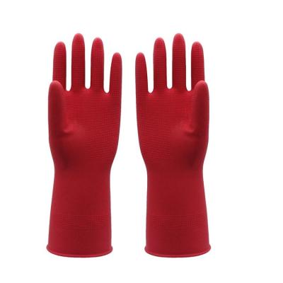 Nenhumas luvas de limpeza de borracha químicas 60g do resíduo 310mm