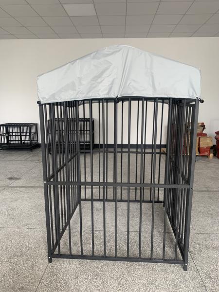 Outdoor Dog Kennel Heavy Duty Metal Frame Fence Dog Cage Outside Pen Playpen Dog Run House with Roof