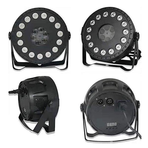 2019 Hot 15 pcs RGB 3in1 Tricolor Wash LED Pattern Flat Par Light with Wireless IR Control