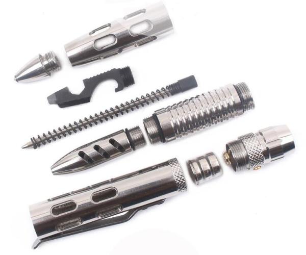Tungsten steel tactical pen car anti-body pen creative hollow multi-functional self-defense pen