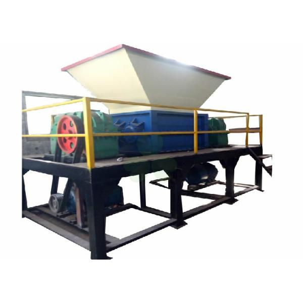 Large Plastic Industrial Shredder Machine , Plastic Recycling Shredder 22×2kw