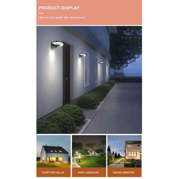 Garden Ip65 Solar Fence Wall Mounted Lights Led Garage Pathway Porch Balcony
