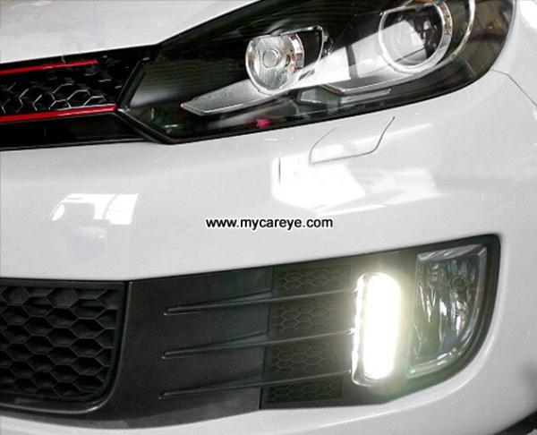 Volkswagen VW Golf 6 GTI DRL LED Daytime Lights car driving daylight