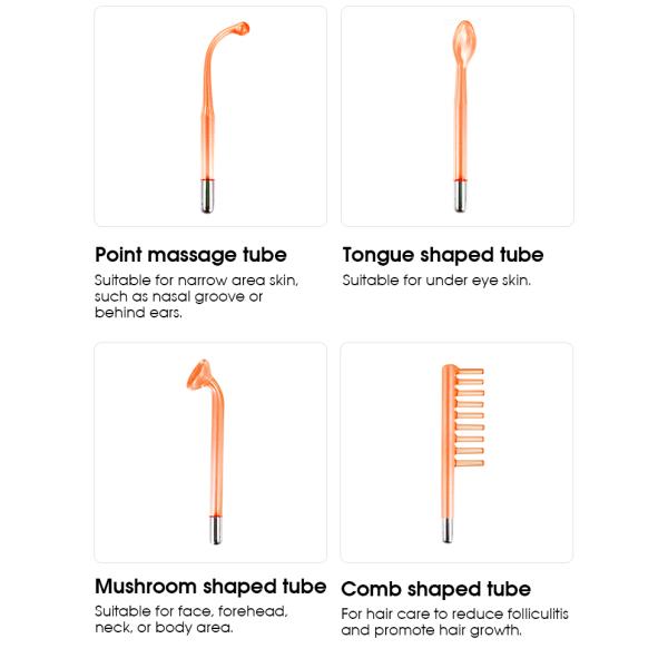 Portable Electrode Tube High Frequency Skin Rejuvenation Beauty Machine