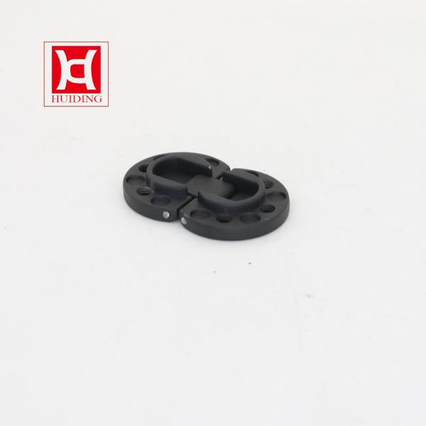 180 Degree Concealed Zinc Alloy Black Folding Door Flap Hinge For Cabinet