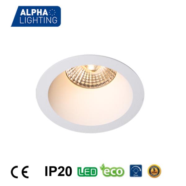 Decoration Aluminum Flush Indoor LED Downlights 10W For Shopping Mall / Showroom