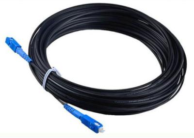 Black SC-SC FTTH Fiber Optic Cable Single Mode Patch Cord Jumper