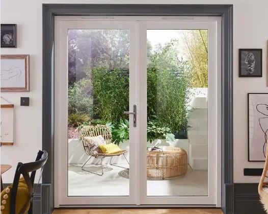 Custom Color Heat-Insulation Glass Swing Door for Powder Coating Aluminum Alloy Material