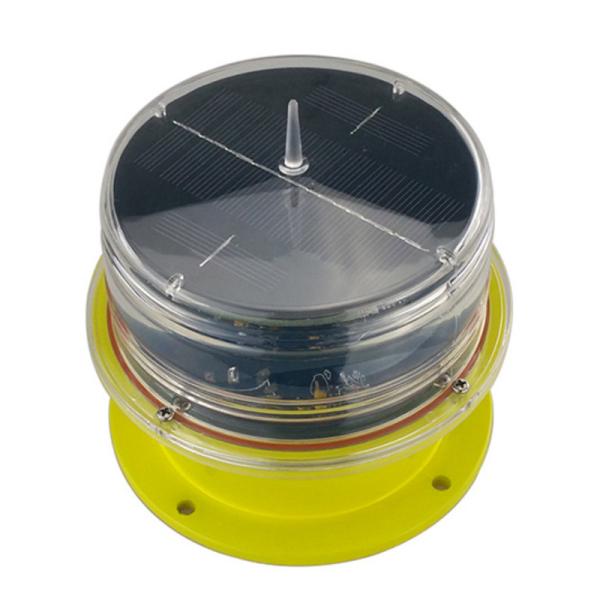 Énergie solaire LED Lumière d'avertissement d'obstruction de l'aviation LED Marine Lante avec navigation rouge vert jaune blanc bleu clignotant