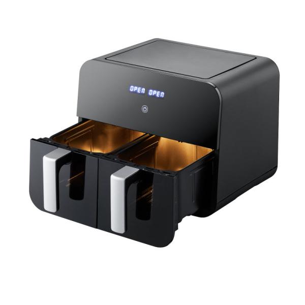 9L Touch Screen Double Air Fryer Electric Deep Fryer Smart Rack Without Oil Household