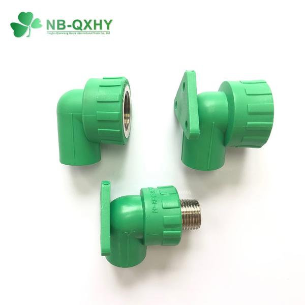Green Forged PPR Fitting for Male and Female Elbow PN25 Hot Water Pipe Fitting