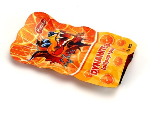Food grade Bottom gusset Printed Heat Seal shape Plastic Bag For Candy Packing