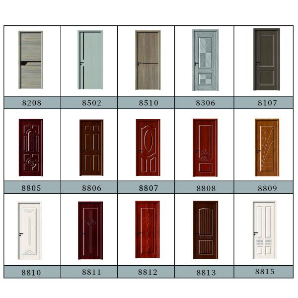 Simple Design Solid Wood  Upvc  Main Doors Inter Door Cheap Price for  Apartment Bedroom