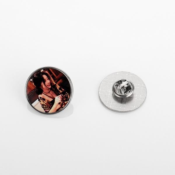 DIY Sublimation Blank Metal Badge Brooches Personalised Pin Badges