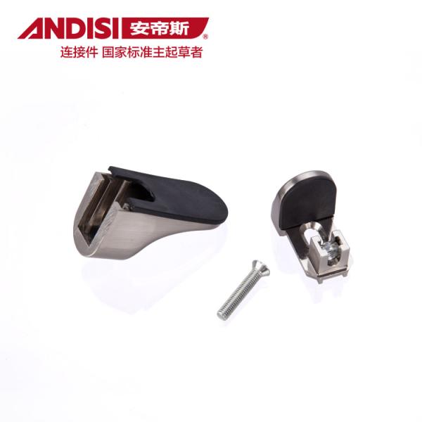 Modern Furniture Hardware Glass Shelf Bracket with Adjustable Glass to Glass Support