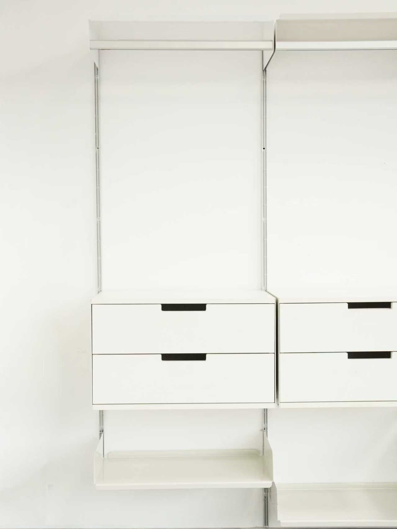 Flexible Detachable Metal Storage Rack Drawer Open Wardrobe for Assembling Clothes Racks Living Room